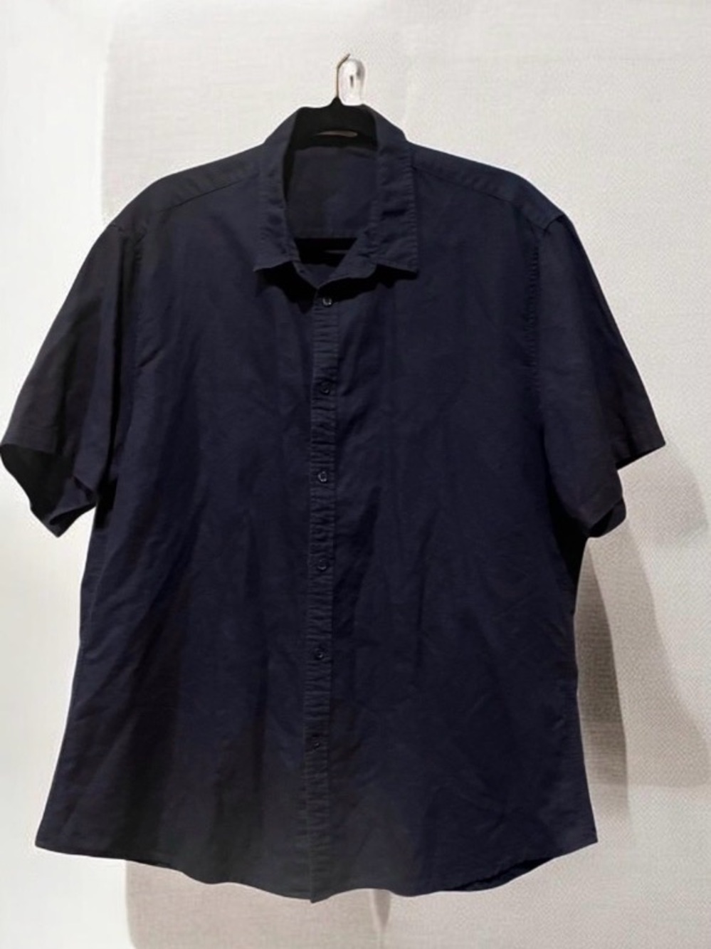 Ladies Navy Blue Button Down Top XL